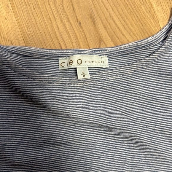 Cleo Lace Trim Gray 3/4 Sleeve Blouse - Picture 2 of 3